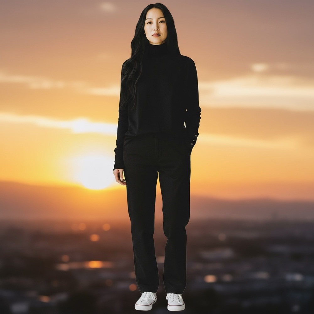 Zara Black Turtleneck – Size S